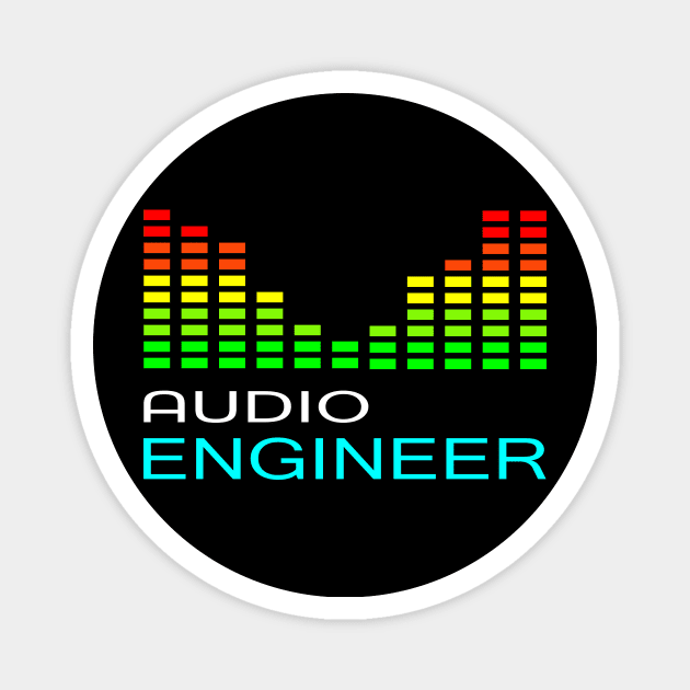 audio engineer sound engineering Magnet by PrisDesign99